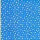 Kék alapon fehér csillagos pamutvászon - 201351