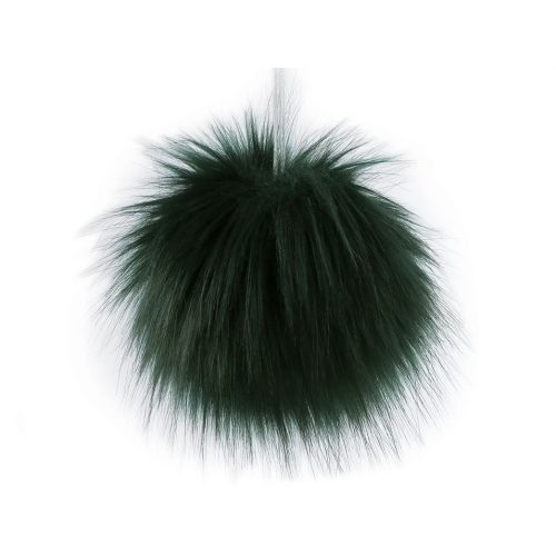 Szőrme pompom -sötét zöld Ø 7-9 cm