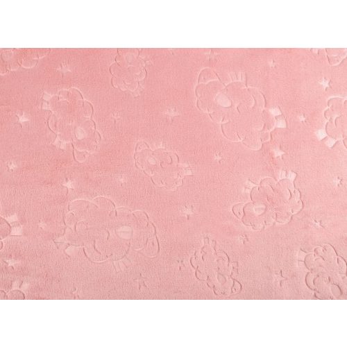 Minki sima / puha plüss bárány - púder rózsaszín - 860341