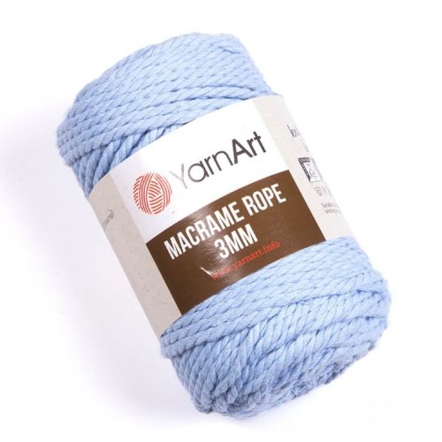 YarnArt Macrame Rope 3 mm - 760 - világos kék