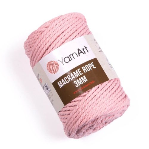 YarnArt Macrame Rope 3 mm - 762 - rózsaszín