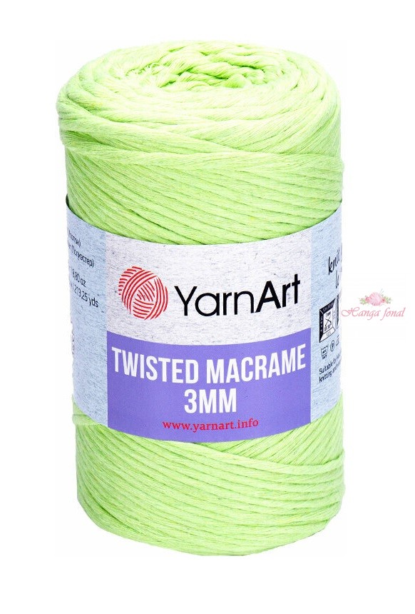 Macrame Twisted Cotton 3 mm 755 - kifésülhető fonal - z