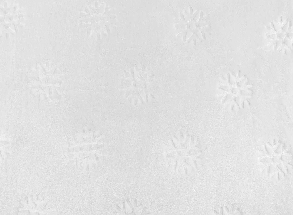Minki sima / puha plüss hópehely - fehér - 860342